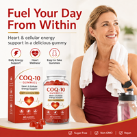 Hartondersteunende CoQ10 Gummies 200mg Celenergie Booster met Vitamine E Vegan Gummies Private Labeling