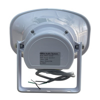 Système de sonorisation PA étanche pour intérieur/extérieur, haut-parleur et klaxon 3,75W/7,5W/15W/30W avec fonctionnalités d'horloge et d'Airplay