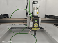 Mini machine de découpe laser à fibre de bureau 450x450mm 800W 1200W 1500W JPT, découpeuse laser CNC pour métal