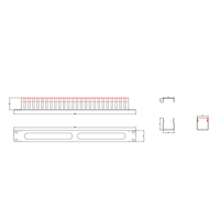 Gestion de câbles en rack métallique 1U/2U avec capuchon pour accessoires de baie réseau