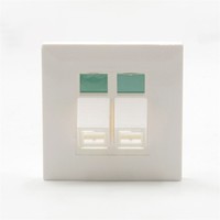 Placa de pared de 1/2/4 puertos RJ45/RJ11 para redes Cat3/Cat5e/Cat6/Cat6A
