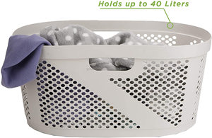 2026 paniers de rangement à linge salle de bain chambre maison ivoire <span class=keywords><strong>40</strong></span> litres panier à vêtements - Product Image 3