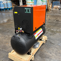 Compresseur d'air à vis RTTW 4KW 5.5HP monophasé 220V 700L/min 10Bar avec réservoir lubrifié pour l'entretien automobile