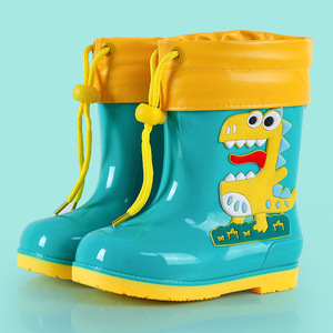 男童女童婴儿幼儿防水防滑过膝雨鞋保暖水鞋 - Product Image 5