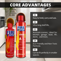 Prix d'usine, extincteur d'incendie pour voiture en aérosol mousse 1000 ml, équipement anti-incendie pour voiture 500 ml, extincteur d'incendie pour voiture simple et portable