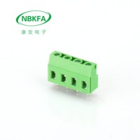 KFANGFA Borniers de raccordement PCB à vis en laiton, pas de 7,62 mm, 300 V, 20 A, KF129V-7.62-3P