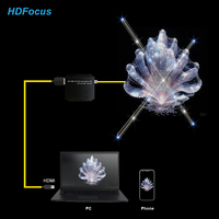 65cm nu 3D LED ventilateur hologramme ventilateur HDMI entrée ordinateur affichage holographique interactif système de synchronisation HDMI pour Concert