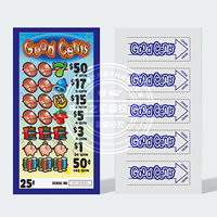 Custom Double Sided Printing High Quality Cardboard Break Open Cards Pull Tab Tickets Game Winning Lottery Tickets Eco-friendly