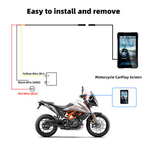 Navigateur <span class=keywords><strong>GPS</strong></span> 5 pouces pour <span class=keywords><strong>moto</strong></span> et voiture, CarPlay sans fil, Android Auto, mise en miroir d'écran, navigation portable CarPlay, écran d'affichage - Product Image 5