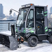 Nouvelle balayeuse à neige autoportée à essence avec pelle de poussée, composants principaux : moteur, engrenage, démarrage électrique, 1106 kg