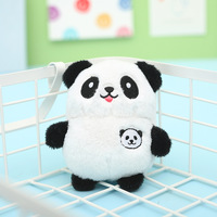 Vente en gros de peluche mignonne pour panda et ours souriant porte-clés machine à griffes pendentif poupée OEM ODM animal en peluche jouet cadeau