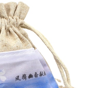Natural Jute Drawstring <b>Bag</b> Eco-Friendly Burlap <b>Gift</b> Pouch with Custom Logo for <b>Wedding</b> Favor Packaging - Product Image 6