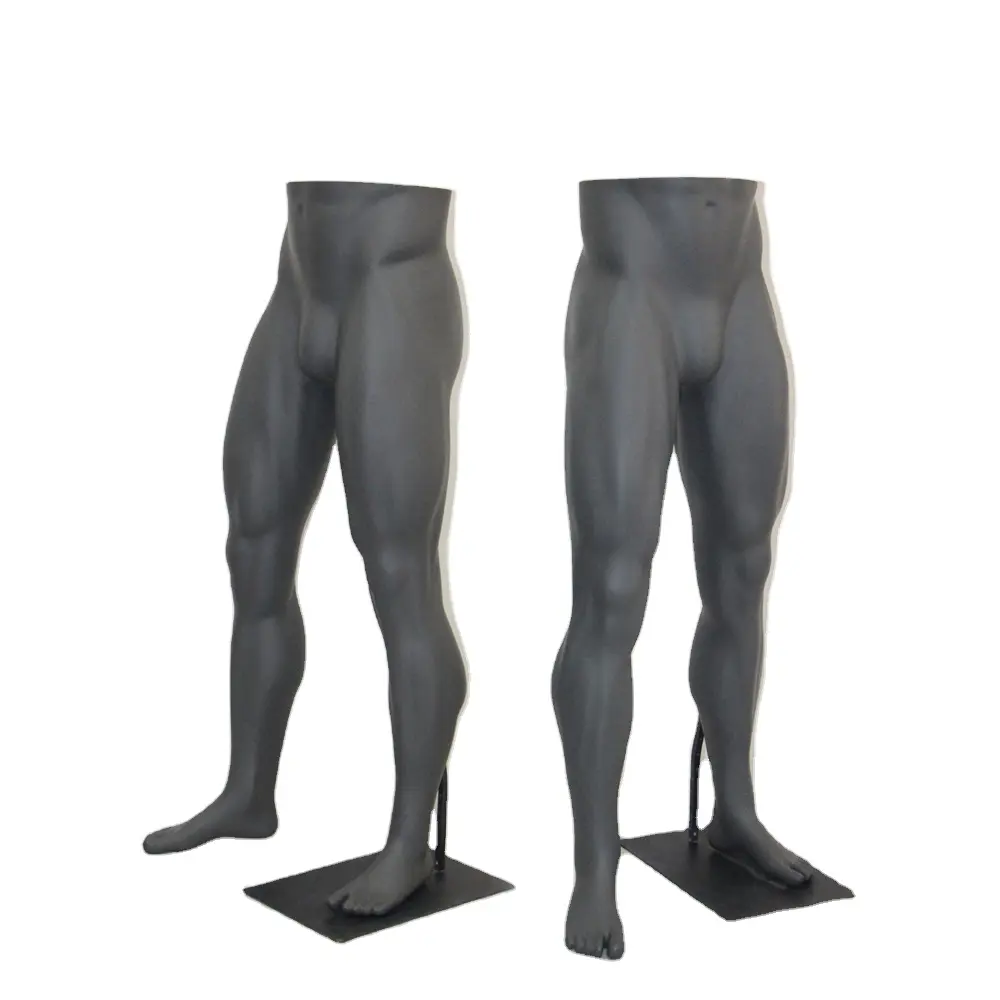 Cheap plastic half body leg big hips male trousers form Sport mannequin for sportswear display