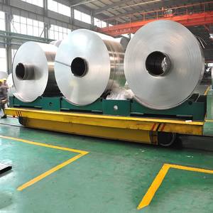 PERFTE Chine Fournir Charge Lourde En Acier Wagon De Transfert Chariot Bobine Upender Alimenté Par Batterie Rail Chariot Mieux - Product Image 1