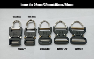 Hebilla Metálica Táctica de 1 Pulgada con Anillos en D, Hebilla Deslizante Ajustable de Metal de 26 mm para Correas de Bolsa, Fabricada en China - Product Image 2