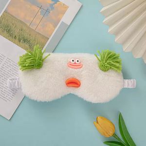 Masques de sommeil en forme de lapin de Noël en fausse fourrure, mignons et colorés, pour femmes et enfants, idéal comme cadeau - Product Image 2