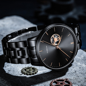 Montre pour homme et <span class=keywords><strong>femme</strong></span>, montres mécaniques de luxe, acier inoxydable, haute qualité, étanche, sport, montre-bracelet personnalisée pour les affaires - Product Image 6