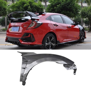 ช่องระบายอากาศคาร์บอนไฟเบอร์ ฝาครอบซุ้มล้อ สำหรับ Honda Civic Type R FK7 FC1 รุ่นที่ 10 Hatchback Coupe Sedan ปี 2016+ - Product Image 2