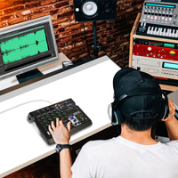 Console de mixage audio OEM B6 professionnelle intégrant 99 types d'effets DSP, 6 canaux, mixeur audio USB
