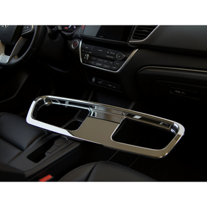 Pannello Cromato per Cruscotto CRV 20+ Cornice Interna di Lusso in Acciaio Inox Copertura Console Centrale Modello P0719 - Product Image 1