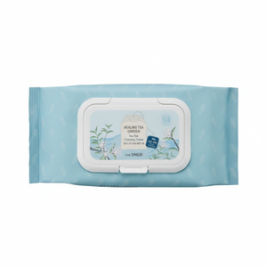 Salviette Detergenti The Saem Healing Tea Garden Tea Tree, Confezione da 60 Fogli, Proprietà Antibatteriche, Prezzo Scontato - Product Image 1