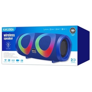 Enceinte Bluetooth KAKUSIGA 10W avec radio FM, portable, sans fil, bleue - Product Image 4