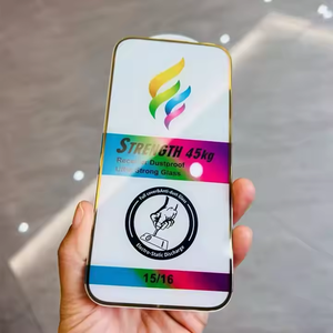 Miếng dán cường lực kính cường độ cao 45KG, chống tĩnh điện ESD, bảo vệ màn hình cho iPhone 16 Pro Max 15 14, nhiều màu sắc - Product Image 4