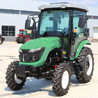 Envío gratis Mini tractores agrícolas baratos con máquina de cargador frontal Tractor de marcha atrás con arado de disco Tractor 4x4