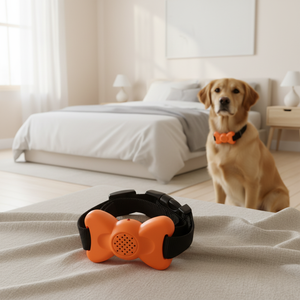 Collier de dressage pour animaux de compagnie en nylon léger anti-aboiement avec enregistrement vocal et vibration, entraîneur de comportement canin pour tous <span class=keywords><strong>les</strong></span> chiens - Product Image 3