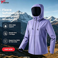 Veste Softshell Unisexe TIMETEX en Polaire Imperméable Coupe-Vent à Capuche Col Montant Fermeture Éclair pour Randonnée en Plein Air Vente en Gros OEM