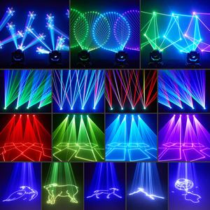 120W Movinge <span class=keywords><strong>Light</strong></span> 3D Animation <span class=keywords><strong>DMX</strong></span> App Control 2W <span class=keywords><strong>RGB</strong></span> testa mobile luce Laser per DJ Bar Disco Stage Club Party - Product Image 4