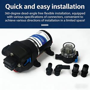 Pompe à diaphragme FL-30/FL-31 12V/24V Mini Ultra Silencieuse pour surpression d'eau, auto-amorçante, extérieure, avec interrupteur automatique intégré - Product Image 5