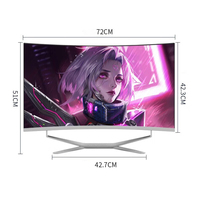 Venta directa de fábrica 24 27 32 pulgadas Sistema I3 I5 I7 de alta calidad Pantalla curva Máquina todo en uno Computadora todo en uno