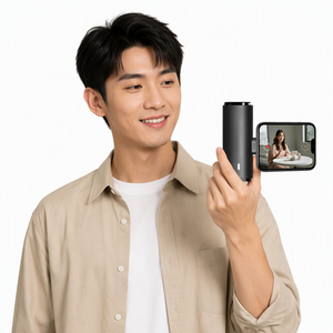 Bluetoothラベリアマイク2個セット、iPhone/Androidビデオ録画Vlog用長距離ワイヤレスクリップオンマイク、Type-C 20ms - Product Image 1