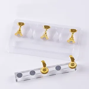 Lot de 5/30 supports magnétiques pour faux ongles, base en cristal, présentoir pour nail art, pour salon de manucure, DIY et entraînement - Product Image 3