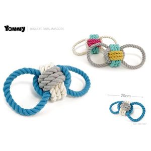 Yommy Rope Dog <b>Toy</b> 20cm <b>Interactive</b> <b>Pet</b> Plaything - Product Image 1