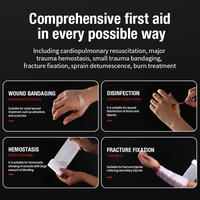 Petit sac médical d'urgence extérieur étanche portable trousse de premiers soins de voyage vide avec source d'alimentation manuelle pour la survie