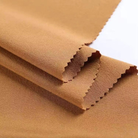Chinese textielbedrijven op maat gemaakte 220GSM 76% polyester 20% rayon effen gekleurde geweven stof voor jurken of broeken