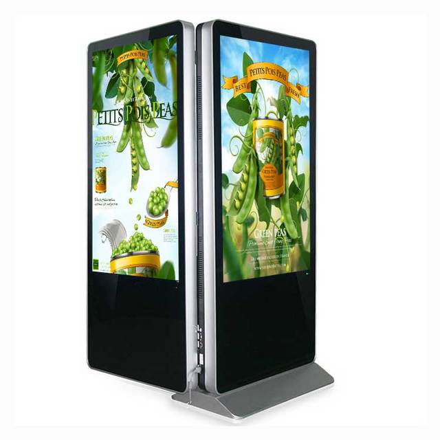 65 Inch Poster Touch Screen Lcd Toten Double Side Viewsonic ultra Thin Led Digital Signage Display