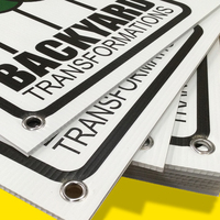 Panneau d'affichage extérieur en plastique ondulé Panneau d'affichage en plastique ondulé Coroplast Signs Printing