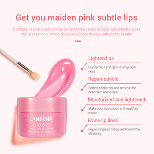 LANBENA rose rose à lèvres soin <span class=keywords><strong>de</strong></span> <span class=keywords><strong>nuit</strong></span> <span class=keywords><strong>masque</strong></span> livraison gratuite - Product Image 5