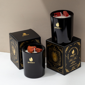 Ensemble cadeau spirituel de luxe à base de cire de soja parfumée, avec des bougies zodiacales, marque privée AIKUN - Product Image 3