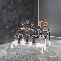 Présentoir moderne en acrylique transparent multi-usages pour figurines bijoux parfum nourriture