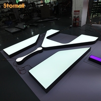 Enseigne 3D à lettres canal, signalétique 3D, panneau lumineux LED, panneau logo de marque, fabricant d'enseignes LED pour magasins, supermarchés, restaurants