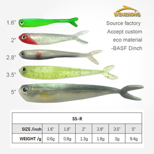 WZ SS-R coda a V richiamo di pesce fatto a mano in plastica morbida per pesca in plastica morbida fabbrica di <span class=keywords><strong>esche</strong></span> personalizzate all'ingrosso - Product Image 1