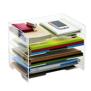 5 Tier Acryl Papier Houder Express Vrachtbrief Houder Document Factuur Ontvangstbewijs Organizer Display Rack Desktop Organizer Rekken