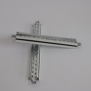 Composants de grille de <span class=keywords><strong>plafond</strong></span> moderne en acier en forme de T de haute qualité avec panneau de gypse peint essentiel en métal - Product Image 5