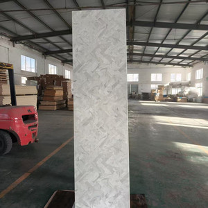 <span class=keywords><strong>Encimera</strong></span> de Cocina Moderna de 3 m (10 pies) de MDF con Revestimiento de HPL Resistente al Agua, Color Blanco Mármol, para Uso en Hoteles - Product Image 1