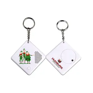 Wholesale Recordable Key Chain Photo Frame Square-shaped Key Rings For Gifts Promotion