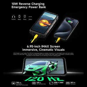 โทรศัพท์มือถือ <span class=keywords><strong>Ulefone</strong></span> Armor 33 รุ่นทนทาน ความจุ 12GB+512GB พร้อมไฟ LED หน้าจอ 6.95 นิ้ว รองรับ 4G รองรับ 2 ซิม แบตเตอรี่ 25500mAh กล้องมองกลางคืน - Product Image 5